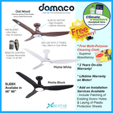 Bestar Sleek DC Ceiling Fan With 24W 3 Tone LED Light Kit And Remote
