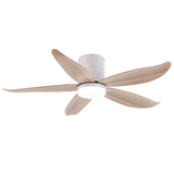 Fanco Rito 5 Hugger Ceiling Fan with 24W 3 Tone LED Light Kit and Remote Control (Optional: Wifi Module) domaco.com.sg