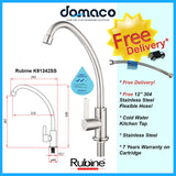 Rubine Alta K91342 SS Stainless Steel Kitchen Tap domaco.com.sg