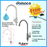Rubine Alta K91343 SS Stainless Steel Kitchen Tap domaco.com.sg