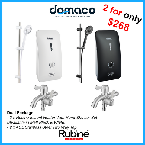 Rubine RWH-933B Black Instant Water Heater domaco.com.sg