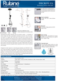 Rubine RSC-DECKOS-U2 Round Rain Shower Set with Hand Shower and Shower Mixer Shelf domaco.com.sg