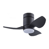 Samaire Hugger 3 Blades DC Ceiling Fan With 20W Dimmable 3 Tone LED Light Kit And Remote domaco.com.sg