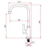 Rubine Alta K91344 Kitchen Tap domaco.com.sg