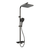 Rubine RSC-DECKOS-F4 Square Rain Shower Set with Hand Shower and Shower Mixer Shelf domaco.com.sg