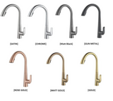 Arino Matt Gold Stainless Steel Pull Out Dual Spray Kitchen Sink Hot and Cold Mixer Tap T-8005SS-3-MG domaco.com.sg
