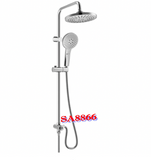 ADL Round Rain Shower With Hand Held Shower Set in Chrome SA-8866 and Matt Black SA-8866BB