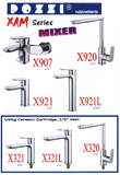 Pozzi X921L Chrome Tall Basin Mixer Tap domaco.com.sg