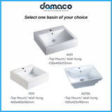 Premium Package Toilet Bowl and Basin