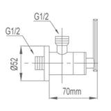 NTL Angle Valve 3024-C (2380)<br>*Contact us for best price - Domaco