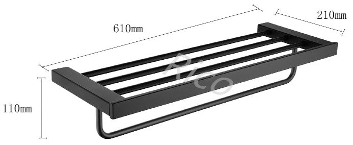 RICO B1014-B TOWEL RACK (10780)<br>*Contact us for best price - Domaco
