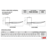 Bestar Estilo Vito 3 DC Ceiling Fan With 24W Dimmable LED Light Kit With Night Light And Smart Wifi Control domaco.com.sg