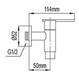 NTL Bib Tap 2022B-C or 2022W-C (Black or White) (2880)<br>*Contact us for best price - Domaco