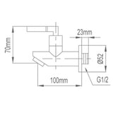 NTL Bib Tap 8015-C (3180)<br>*Contact us for best price - Domaco
