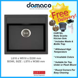 CARYSIL Waltz Granite Kitchen Sink