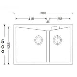 CARYSIL Deluxe #800 Granite Kitchen Sink (30800) *Contact us for best price - Domaco