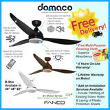 FANCO B-STAR DC CEILING FAN + REMOTE CONTROL + 24W LED RGB LIGHT KIT - Domaco