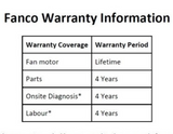 Fanco Vino 18" DC Wall/Ceiling Fan with Remote Domaco.com.sg