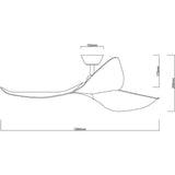 Fanco Huracan 52" DC Ceiling Fan with Remote domaco.com.sg