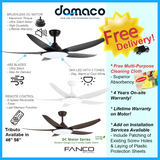 Fanco Tributo DC Ceiling Fan with 36W LED RGB Light Kit and Remote domaco.com.sg