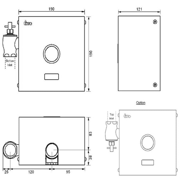 Toilet Bowl Sensor Flush Valve 102EA01 (31800)*Contact us for best pri –  Domaco