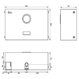 Urinal Sensor Flush Valve 201EA01 (23800)<br>*Contact us for best price - Domaco