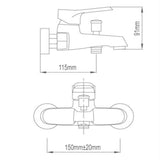 NTL Bath & Shower Mixer Tap 1405 (9800)<br>*Contact us for best price - Domaco