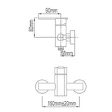 NTL Shower Mixer Tap 2004B or 2004W (Black or White) (12800)<br>*Contact us for best price - Domaco