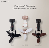 Fanco Tristar Nano 16" DC Wall/Ceiling Fan with Remote Domaco.com.sg