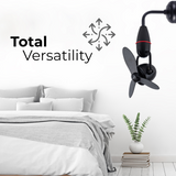 Fanco Tristar Nano 16" DC Wall/Ceiling Fan with Remote Domaco.com.sg