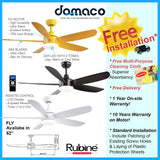 Rubine Fly DC Ceiling Fan domaco.com.sg