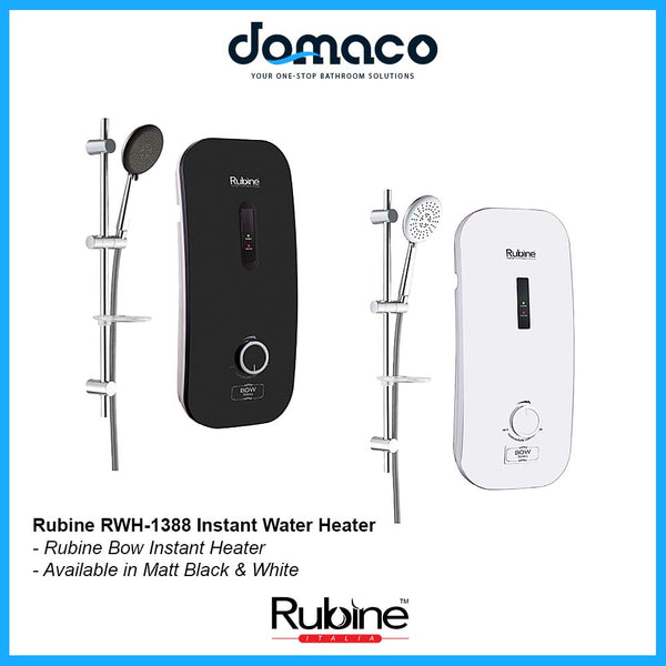 Rubine RWH-1388B (Black) RWH-1388W (White) Instant Water Heater