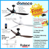 Rubine Won DC Ceiling Fan domaco.com.sg