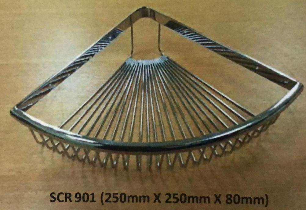 Baron SCR901 Stainless Steel Corner Soap Basket - Domaco
