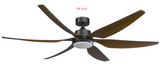 FANCO HELI 56" & HELI-PRO 66" MADEIRA DC CEILING FAN + REMOTE CONTROL + LED LIGHT KIT RGB