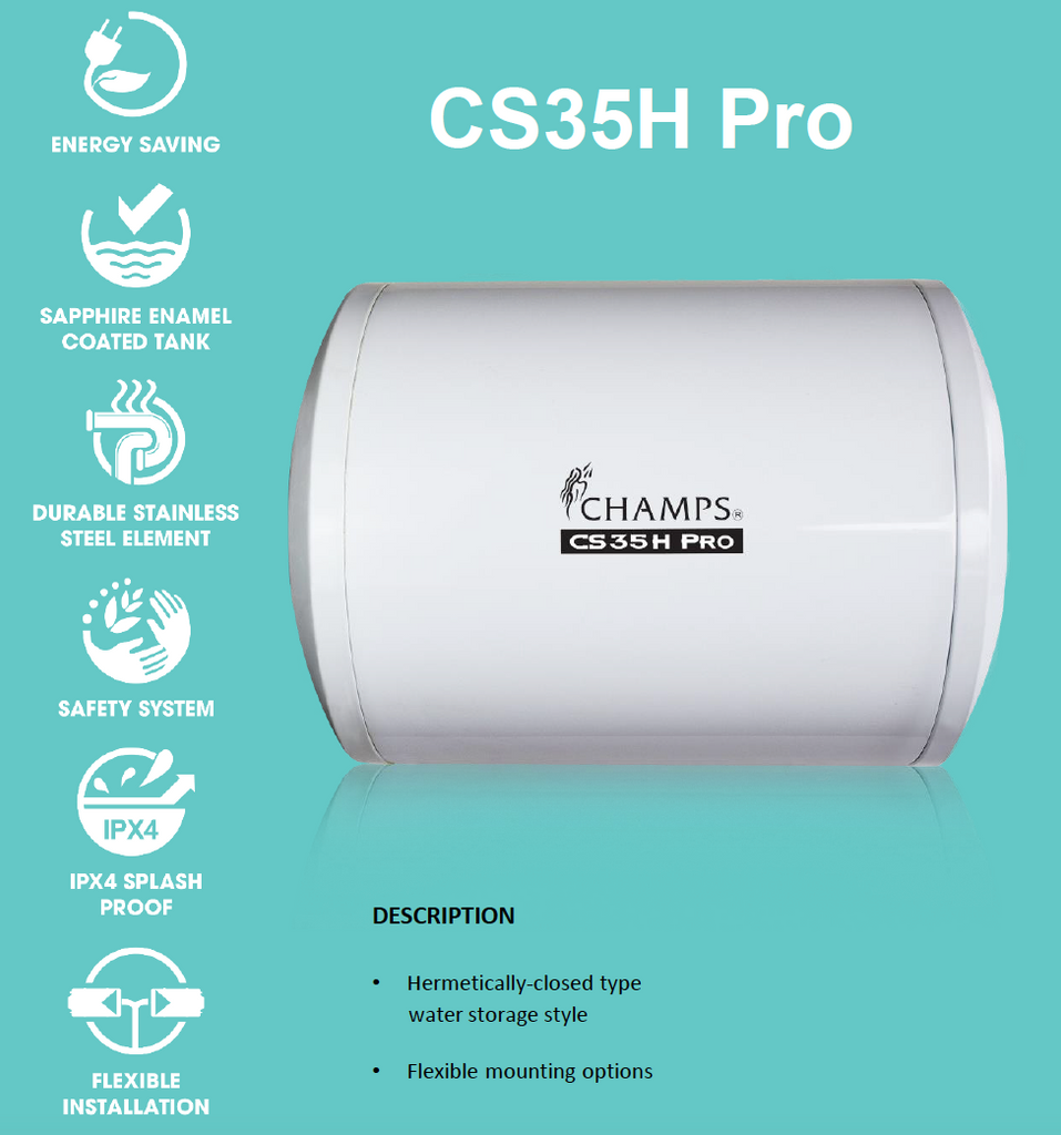 Champs CS35H Storage Heater domaco.com.sg