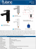 Rubine Unico 5621C Basin Tap domaco.com.sg