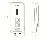 Rubine RWH-3388 Instant Water Heater With DC Water Booster Pump & Rain Shower domaco.com.sg