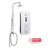 Rubine Instant Water Heater With Rain Shower DC Water Booster Pump and Stainless Steel Two Way Tap Package domaco.com.sg