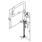 Damixa SILHOUET Kitchen Sink Mixer Tap domaco.com.sg