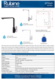 Rubine Stylo 9144 Kitchen Mixer Tap domaco.com.sg