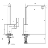 Arino T-9388BK-3 Matt Black Kitchen Sink Mixer Tap domaco.com.sg