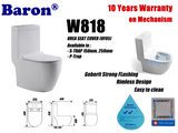 Supreme Package Toilet Bowl and Basin - Domaco