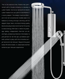 Rubine P10 Rain Shower Instant Heater With Air Jet 360 Spray & DC Water Booster Pump domaco.com.sg