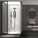 Rubine P10 Rain Shower Instant Heater With Air Jet 360 Spray & DC Water Booster Pump