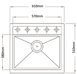 CARYSIL Waltz Granite Kitchen Sink