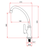 Rubine Alta K91342 Kitchen Tap domaco.com.sg