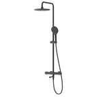 Rubine RSC-THERMO-R31-BK Rain Shower Set with Hand Shower and Shower Mixer in Matt Black (38800)<br>*Contact us for best price domaco.com.sg