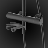 Rubine RSC-THERMO-R31-BK Rain Shower Set with Hand Shower and Shower Mixer in Matt Black (38800)<br>*Contact us for best price domaco.com.sg