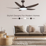 Fanco Tributo DC Ceiling Fan with 36W LED RGB Light Kit and Remote domaco.com.sg